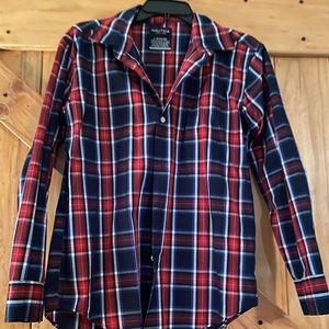 Plaid nautical button up